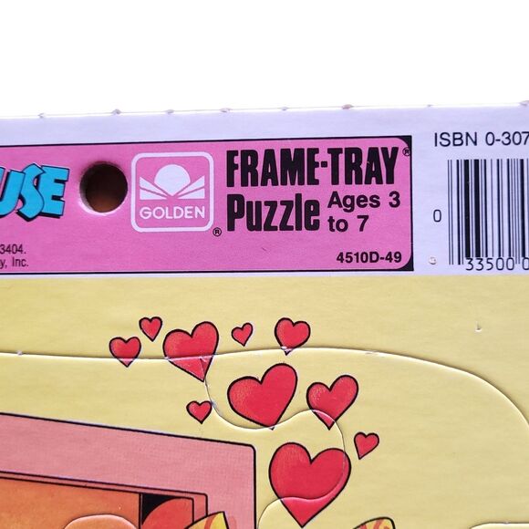 Walt Disney Classic Children's Golden Frame Tray Puzzle Minnie Mouse Vintage - Picture 4 of 6